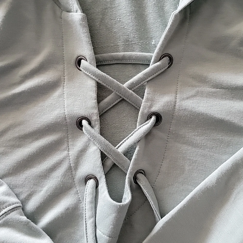 Womens crop top hoodie - Picture 3 of 3